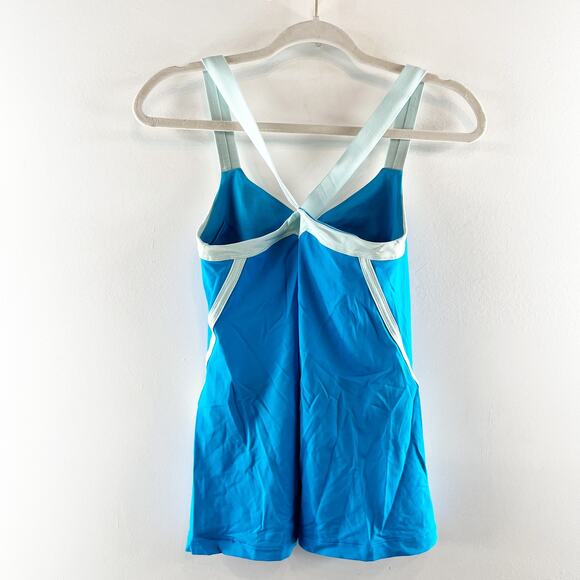 Lululemon Run Mile A Minute Tank Top Beach Blanket Blue Aquamarine 8 - Picture 6 of 6